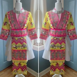 Hmong Traditional Tribal Outfits 36